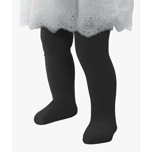 Zando Ultra Soft Girls Ballet Tights Black Size 4-6Y